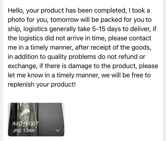 Shipping and After-Sales Policy