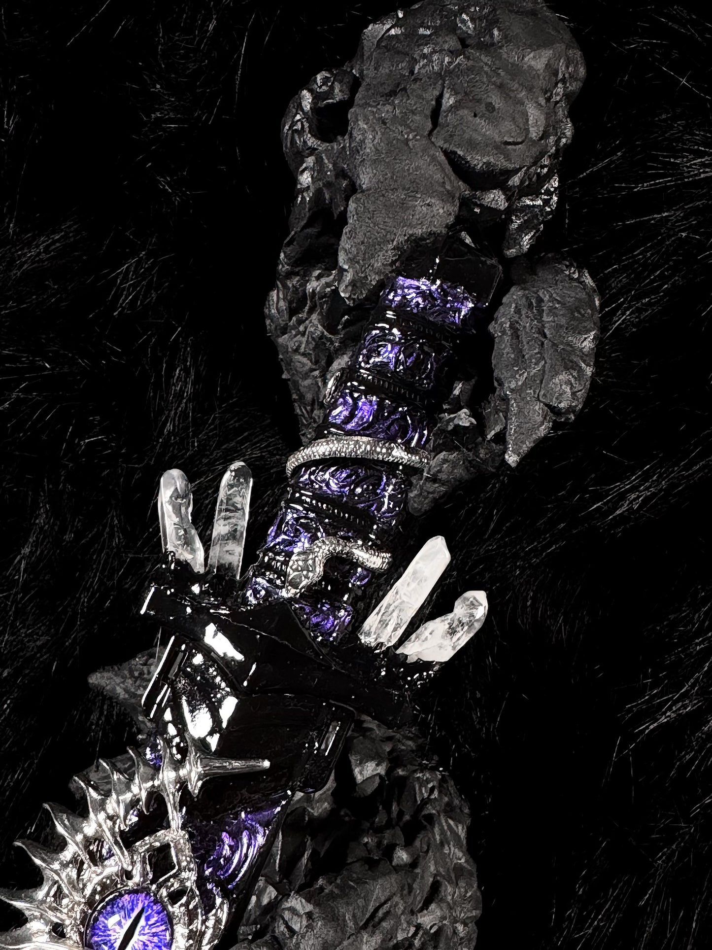 Handmade dagger - Amethyst Ophidian 🔮