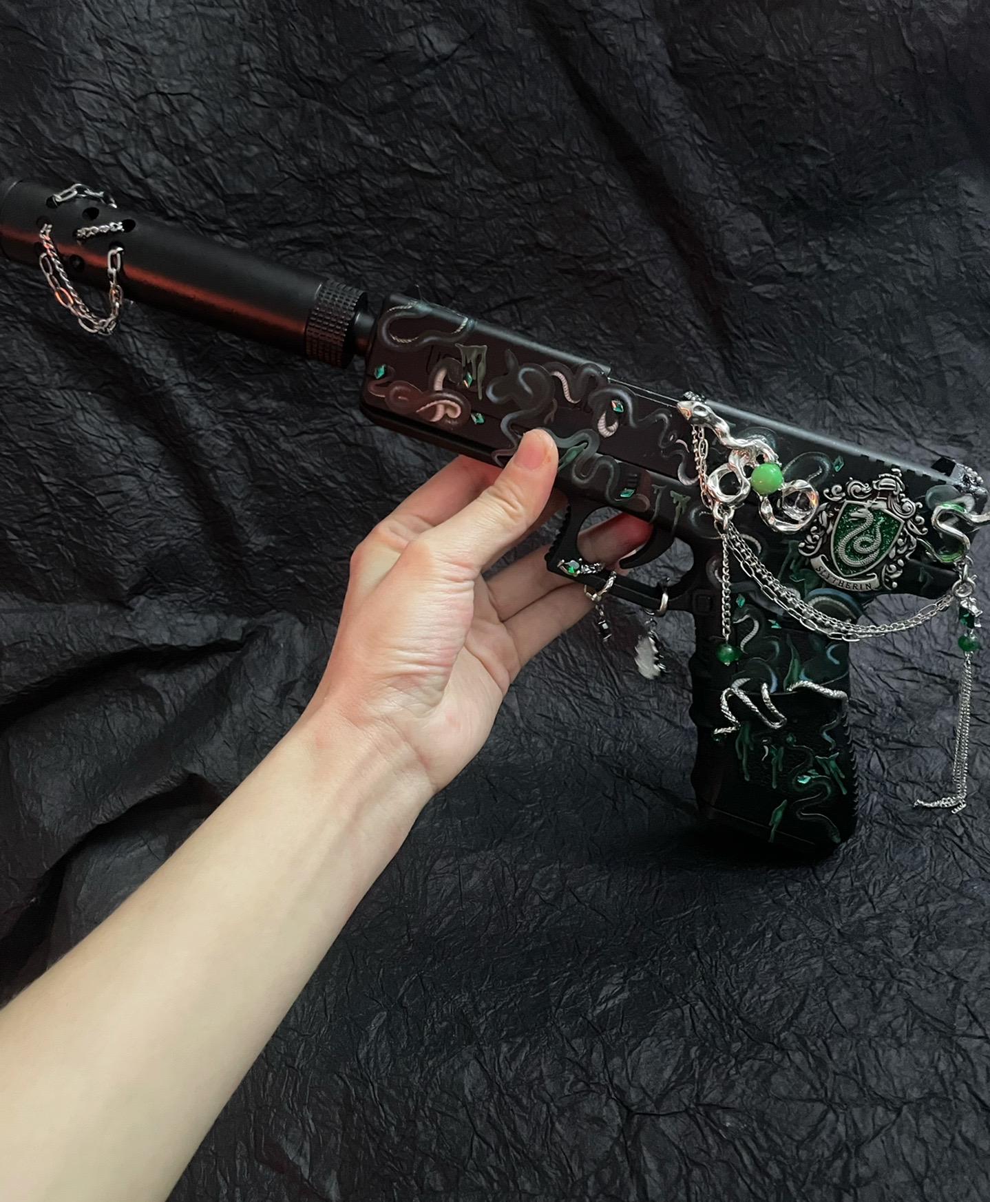 Handmade Gun—Slytherin (Harry Potter)🐍