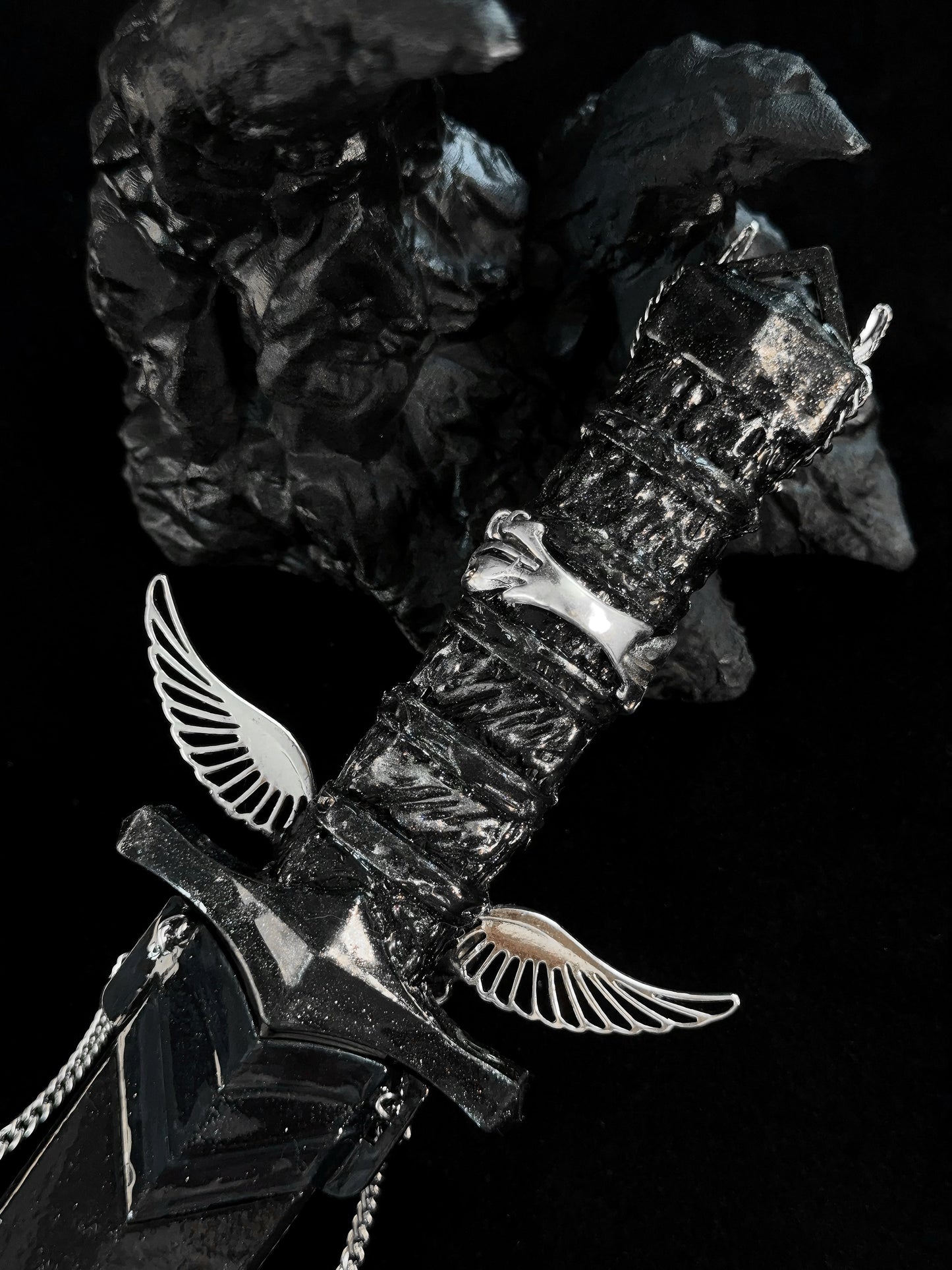 Handmade dagger-Blue Crystal Angel🧊🪽