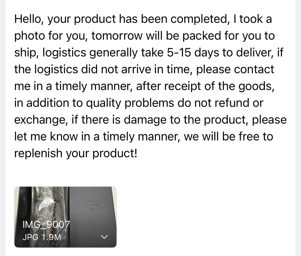 Shipping and After-Sales Policy