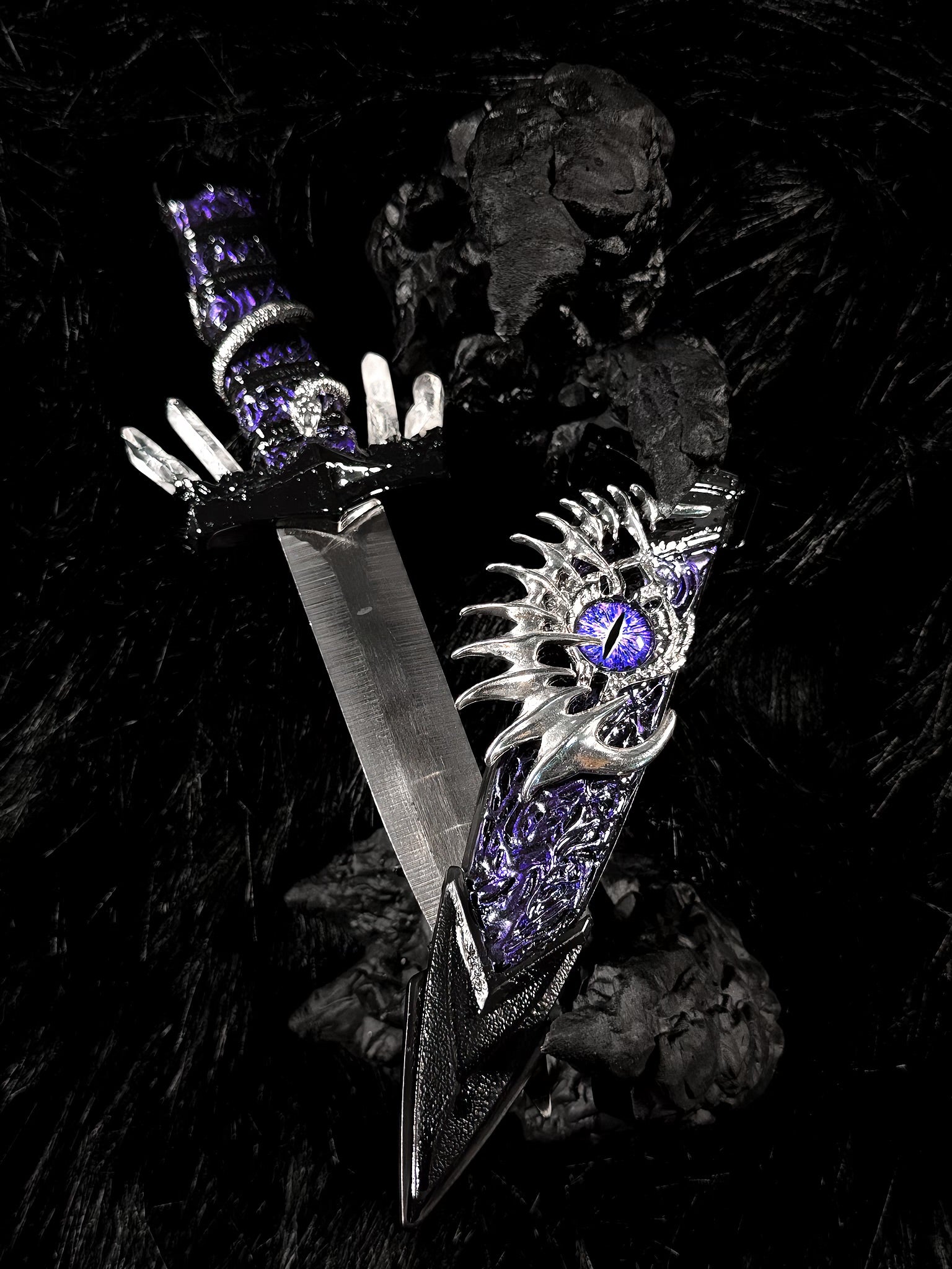 Handmade dagger - Amethyst Ophidian 🔮