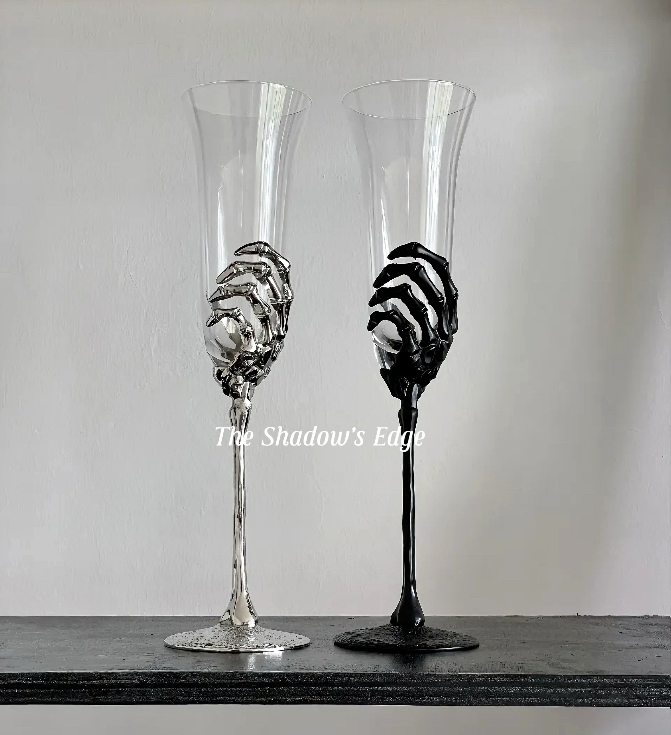 Ghost Hand 💀- Champagne Glasses