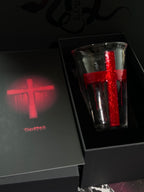 Handmade Blood Cross Drinking glass 🩸