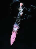 Handmade dagger-Pink ink butterfly 🎀