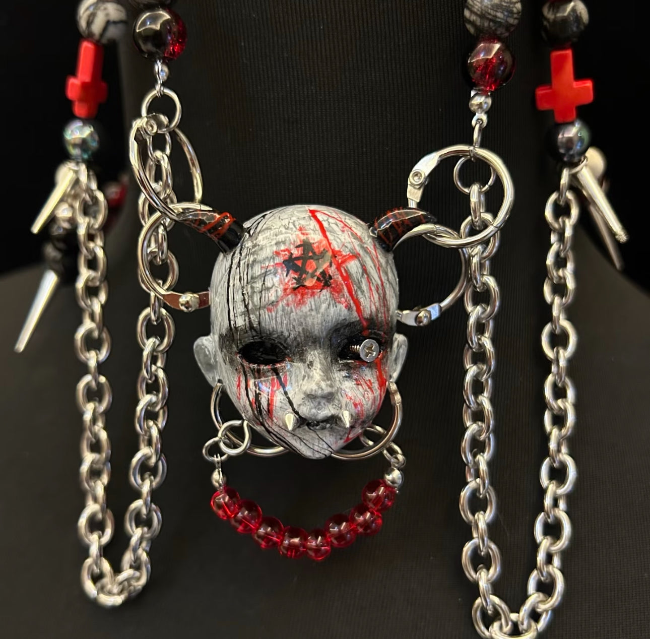 Handmade The Curse of Blood Doll Necklace🩸