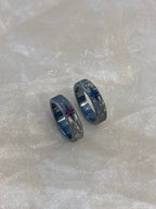 Handmade Zirconia Black Brushed Ring - One Star Collection (Free Customization)