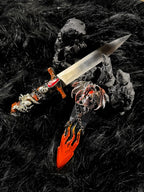 Handmade dagger - Fiery Skeleton🔥💀