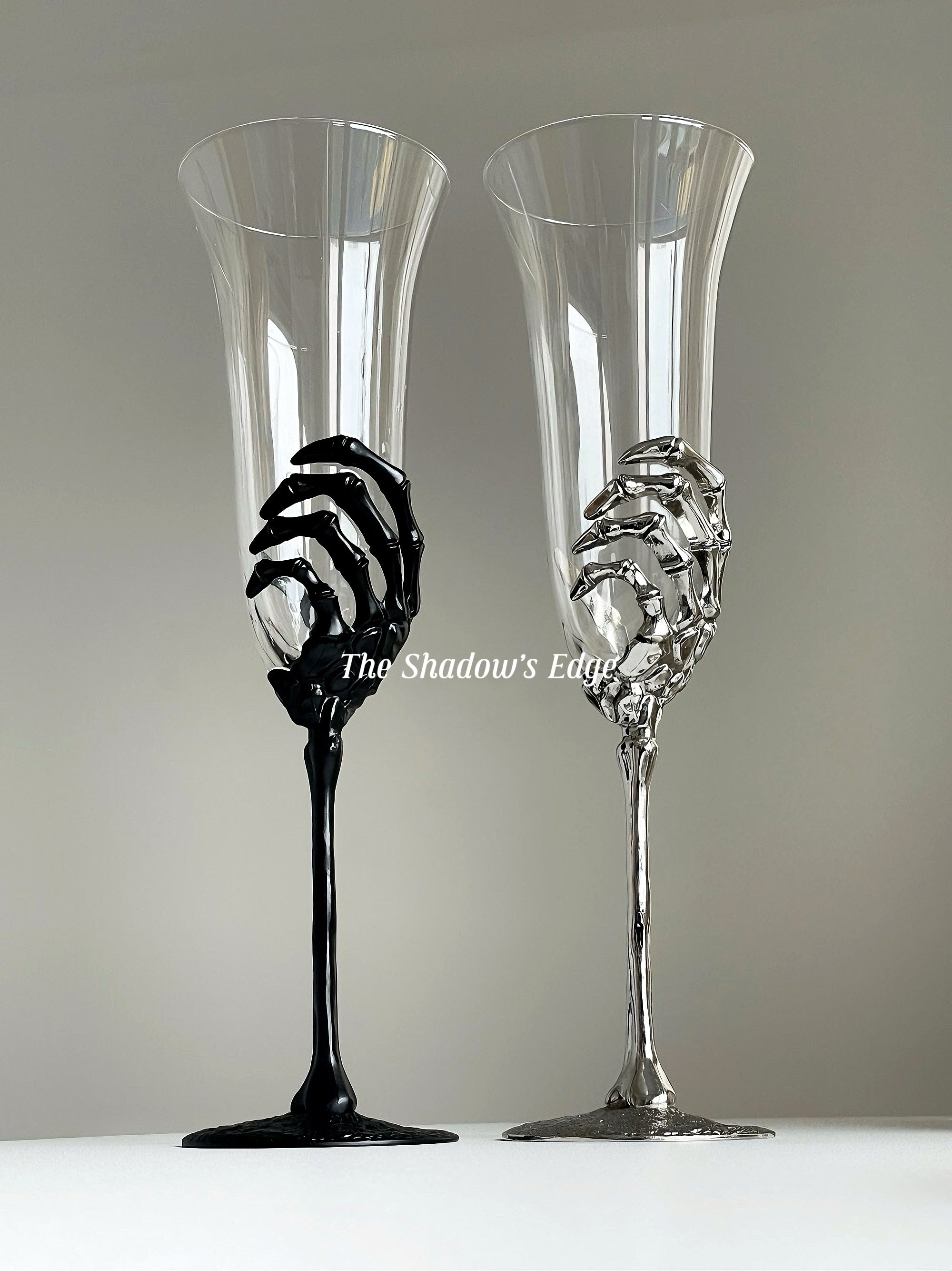 Ghost Hand 💀- Champagne Glasses