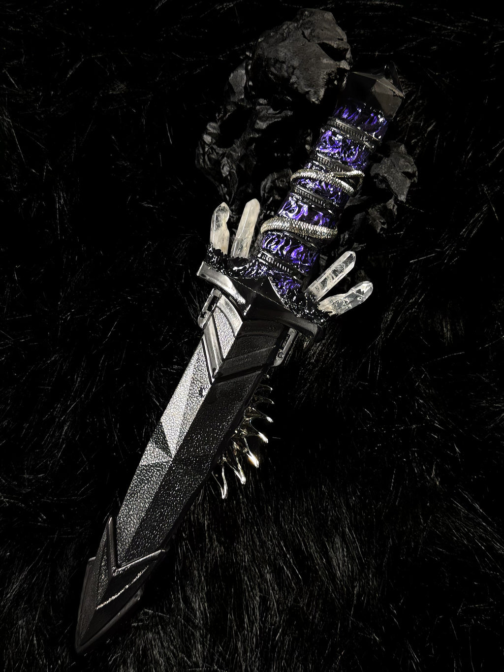 Handmade dagger - Amethyst Ophidian 🔮