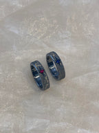 Handmade Zirconia Black Brushed Ring - One Star Collection (Free Customization)