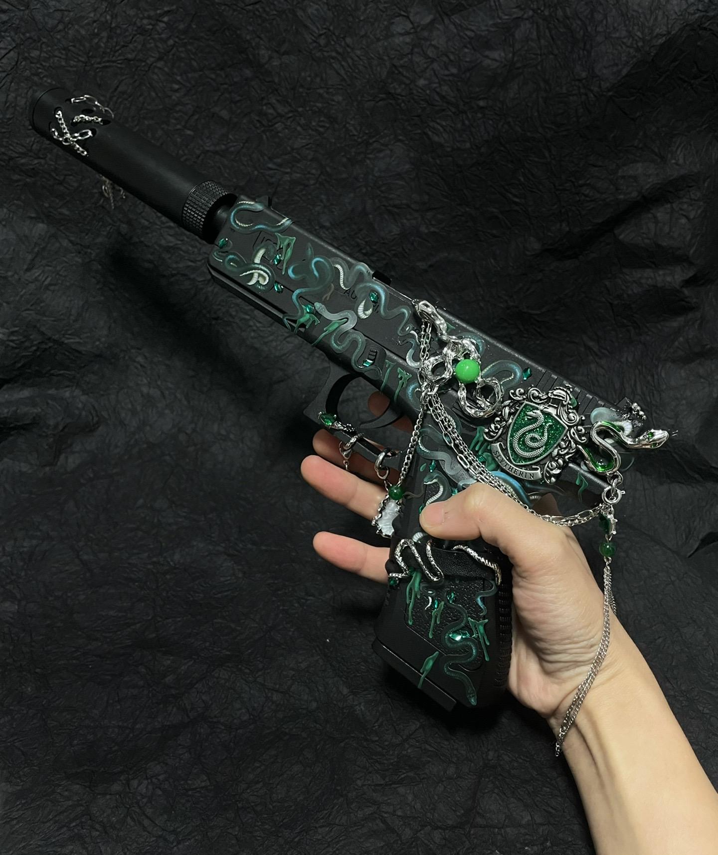 Handmade Gun—Slytherin (Harry Potter)🐍