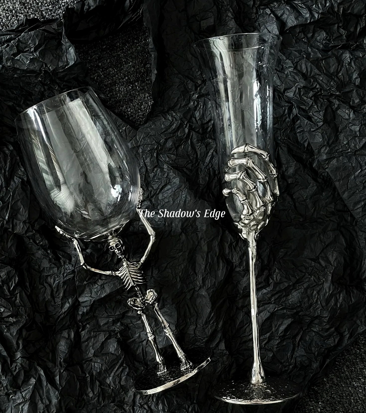 Ghost Hand 💀- Champagne Glasses
