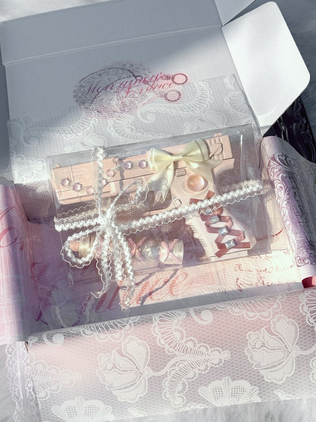 Handmade Gun—Pink Girl Heart💗