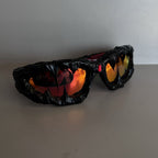 Handmade Drip Sunglasses（ruby）