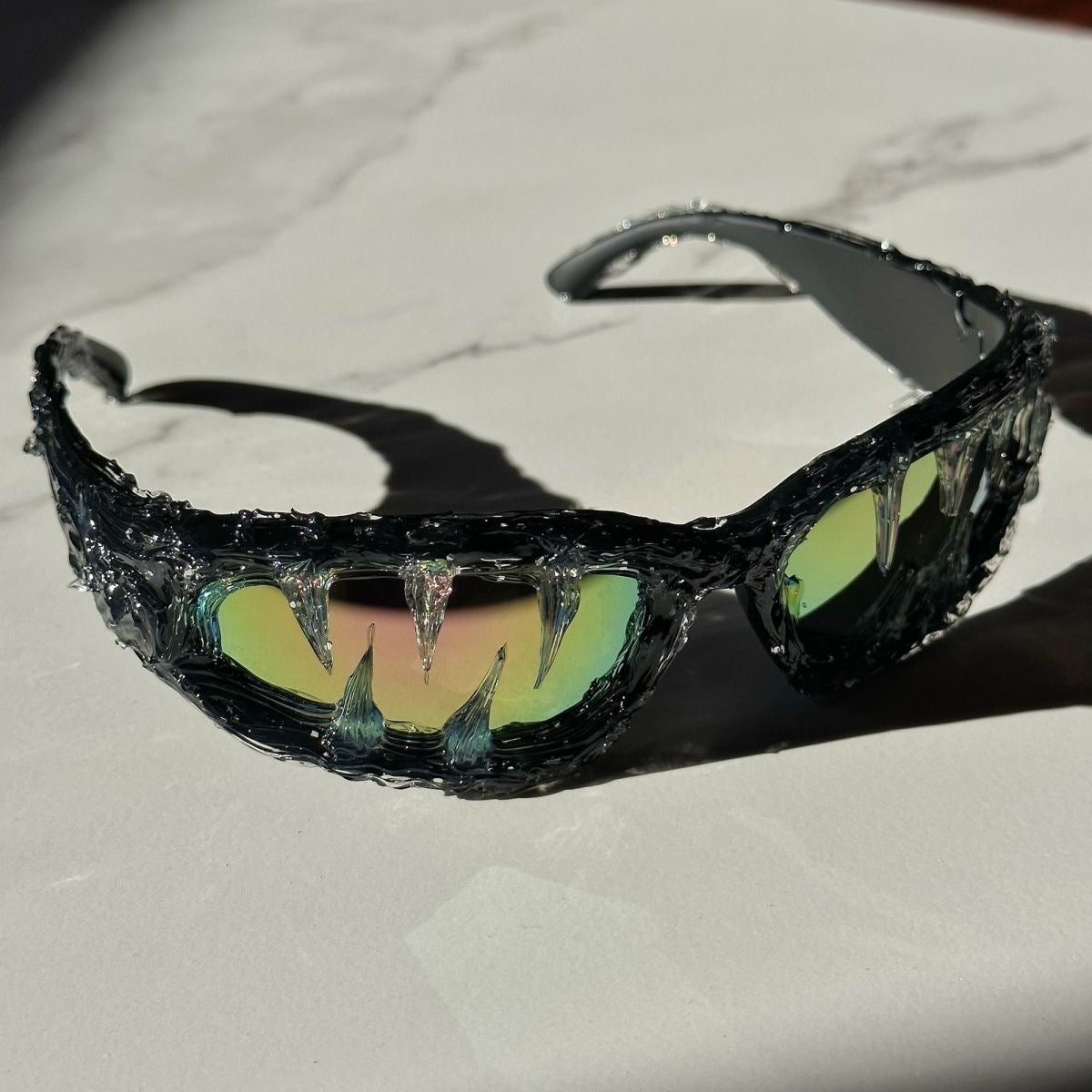 Handmade Drip Sunglasses（Green）