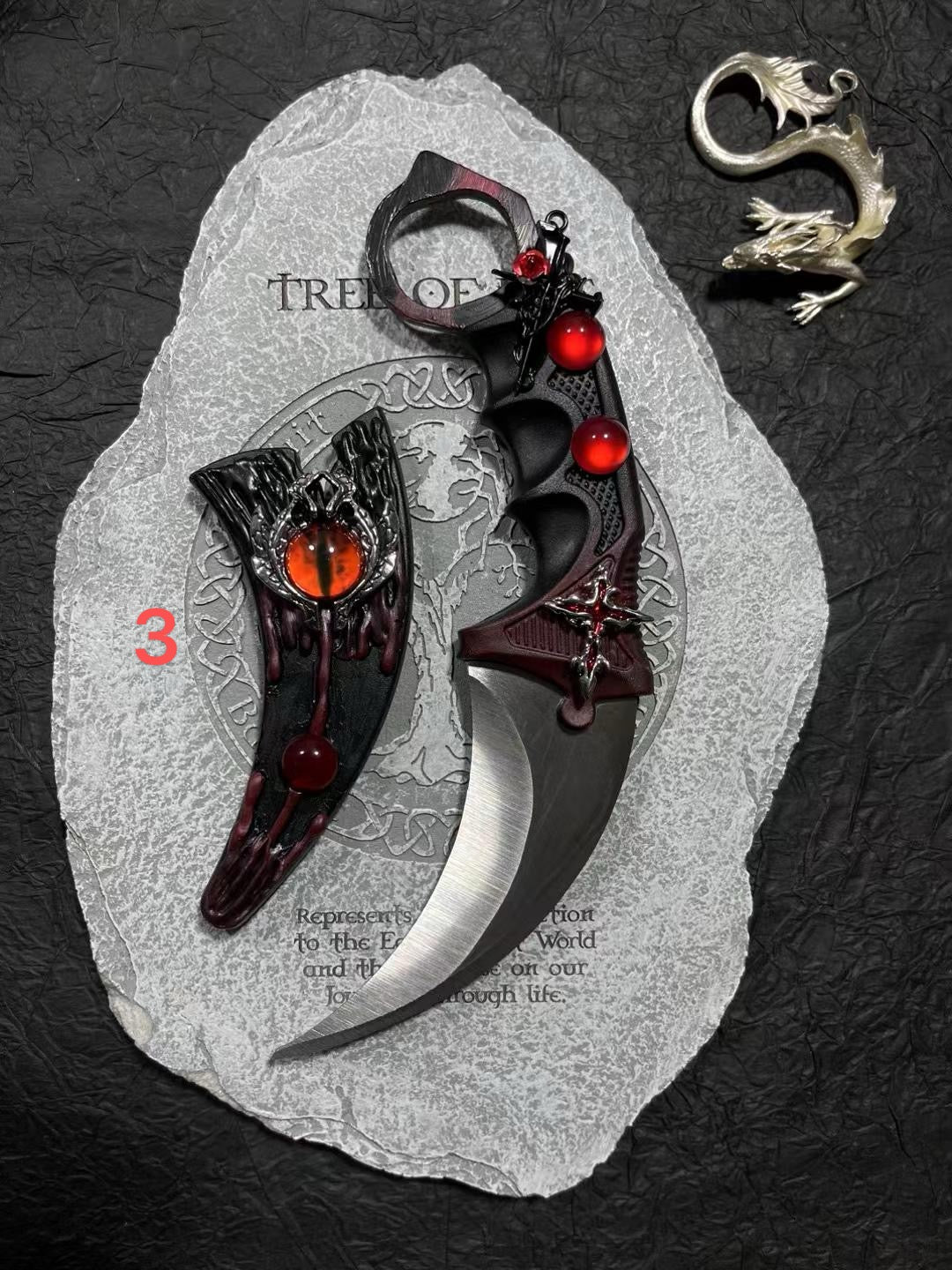 Handmade claw knife-Gothic Series🧿