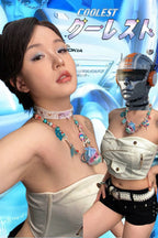 Handmade Dreamy Sweet Doll Head Necklace