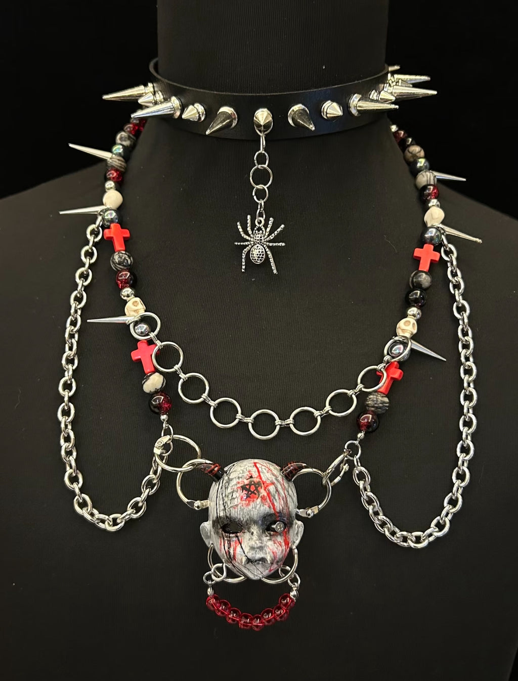 Handmade The Curse of Blood Doll Necklace🩸