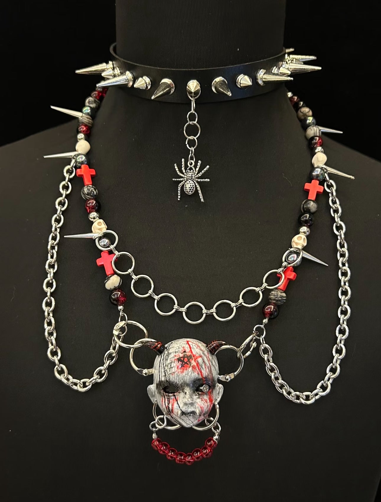 Handmade The Curse of Blood Doll Necklace🩸