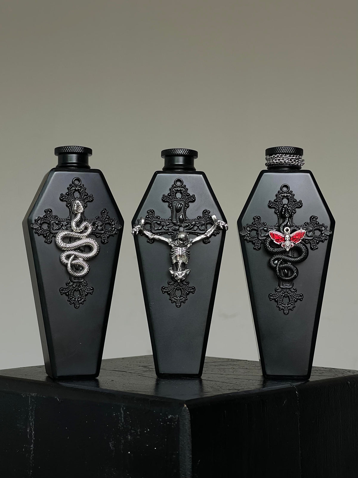 Gothic Handcrafted hip flask