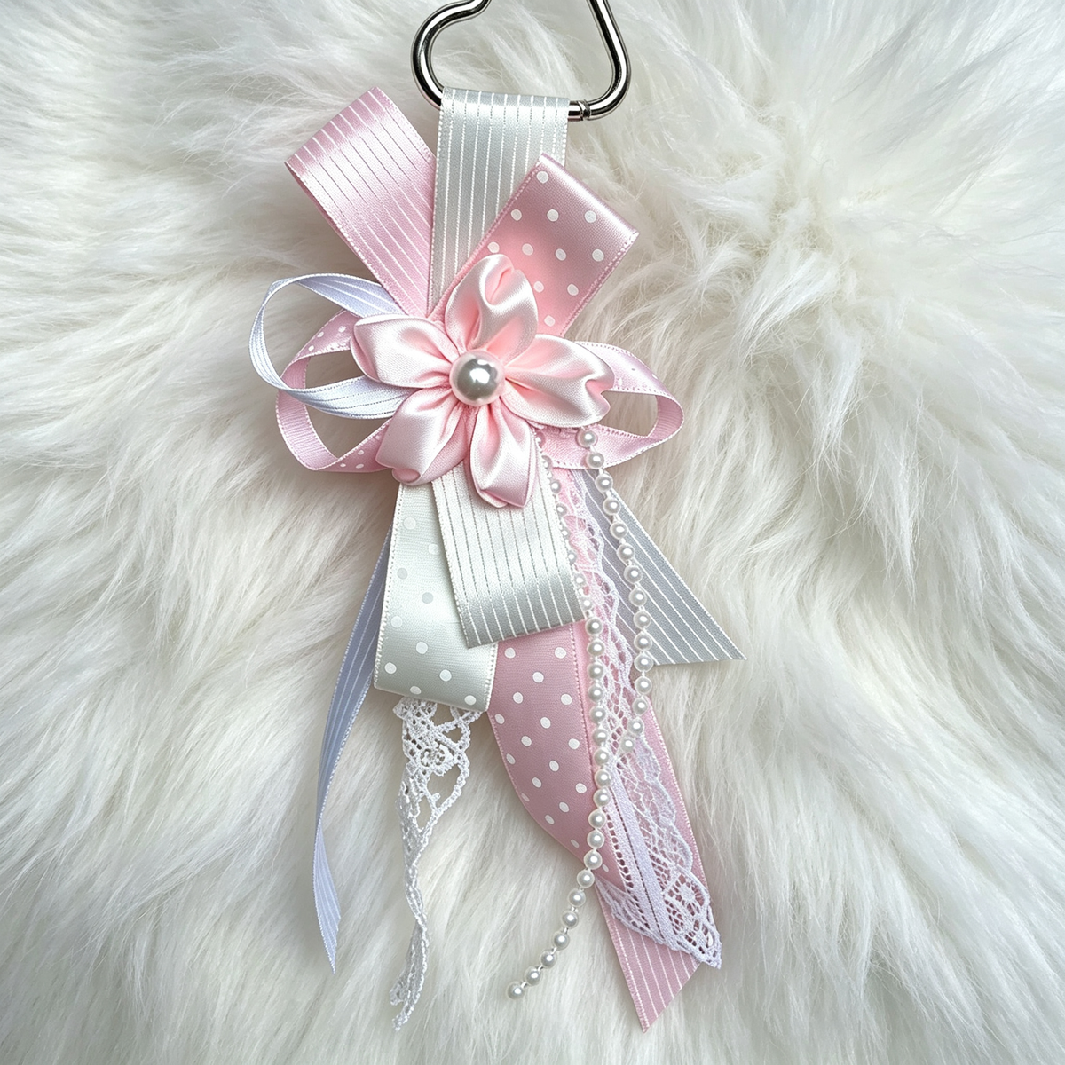 Pink Ribbon Bag Charm ✨