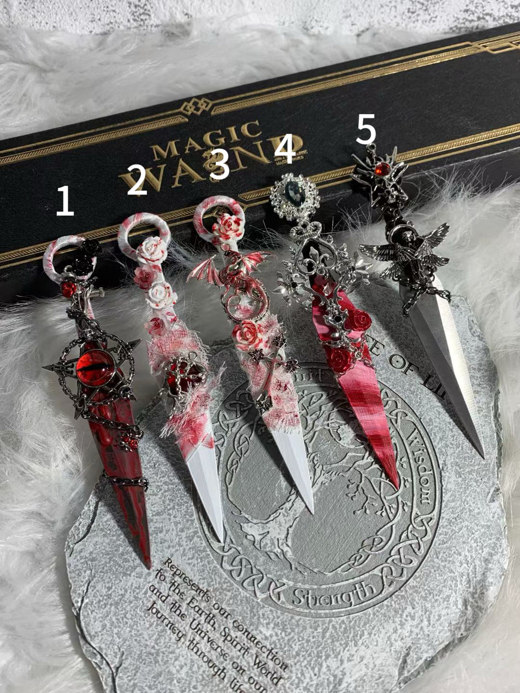 Handmade kunai - Blood Series🩸