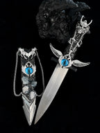 Handmade dagger-Blue Crystal Angel🧊🪽