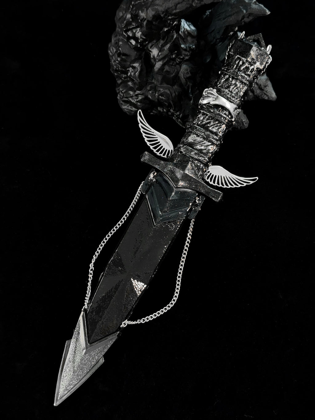 Handmade dagger-Blue Crystal Angel🧊🪽