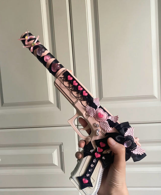 Handmade Gun—Pink Peach Heart💝